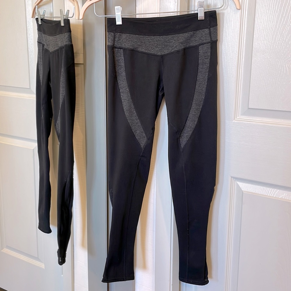 *Sold* ZELLA Running Yoga Pants Black Reflective Back XS *FREE*